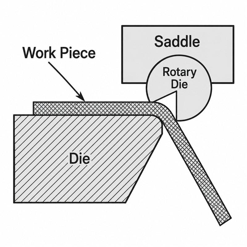 Rotary bending tooling diagram
